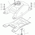 Grizzly 400 4WD  YFM4FGW-B Топливный бак