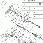 Kodiak 450 4WD YFM45FAV-C Заднее колесо