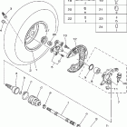 Grizzly 700 4WD EPS YFM7FGPW Переднее колесо 2