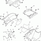 Grizzly 700 4WD EPS YFM7FGPW-D Боковая панель