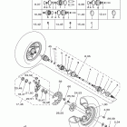 WOLVERINE 450 4X4 SPORT YFM45FXW Переднее колесо