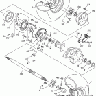 Big Bear 250 YFM25BW Заднее колесо