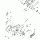 Grizzly 400 4WD  YFM4FGW-B Наклейки 1