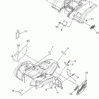 Grizzly 450 4WD YFM45FGW-C Наклейки 1