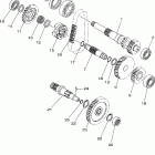 Wolverine 350 YFM35XV Трансмиссия