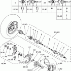 Kodiak 450 4WD YFM45FAV-B Переднее колесо