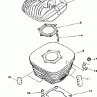 Blaster 200 YFS200T Головка цилиндра
