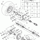Kodiak 400 4WD YFM4FAV-B Заднее колесо