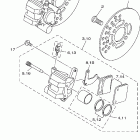Blaster 200 YFS200T Передний тормозной суппорт