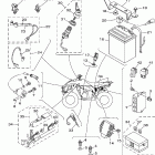 Wolverine 350 YFM35XV Электрика 1