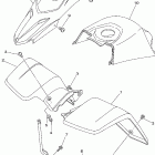 Blaster 200 YFS200T Переднее крыло