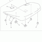 YFZ450V-B Сидение