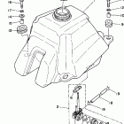 Banshee 350  YFZ350V Топливный бак