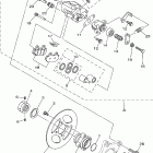 YFZ450V-B Задний суппорт тормозной