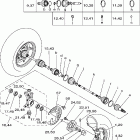 Kodiak 400 4WD YFM4FAV-B Переднее колесо