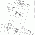 Blaster 200 YFS200T Задний суппорт тормозной
