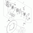 KODIAK 400 4WD HUNTER YFM4FAHV Задний суппорт тормозной