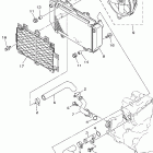 YFZ450S-B Радиатор и Патрубки