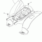 Raptor 50 YFM50RT Заднее крыло