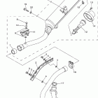 Raptor 350 YFM350RT-B Выхлопная система