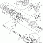 Bruin 250 YFM250BT Заднее колесо