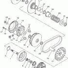 Kodiak 400 2WD Сцепление