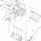 Kodiak 400 2WD Головка цилиндра