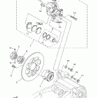 Raptor 660R Задний суппорт тормозной