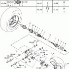 YFM660FR Заднее колесо