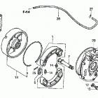TRX400FA Задний тормоз