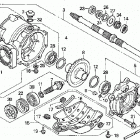 TRX250TE Редуктор задний