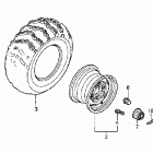 TRX650FA Заднее колесо