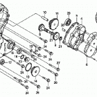 TRX300EX Крышка картера левая