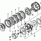 TRX250TE Сцепление