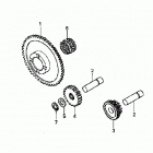 TRX250EX Шестерни стартера