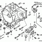 TRX250TE Крышка картера задняя