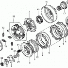 TRX350TE Сцепление