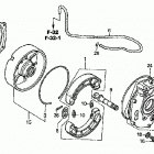 TRX500FA Задний тормоз