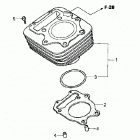 TRX300EX Цилиндр
