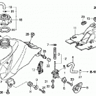 TRX450R Топливный бак