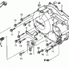 TRX400EX Крышка картера правая
