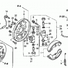 TRX350TE Передний тормоз
