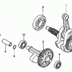TRX400EX Коленвал и поршни