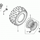 TRX250TE Заднее колесо
