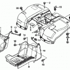 TRX250TE Rear fender (tm / te '05)
