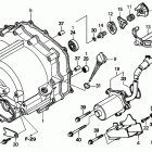 TRX250TE Front crankcase cover    (te)