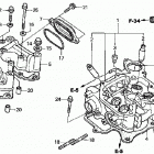 TRX500FA Головка цилиндра
