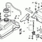 TRX400EX Топливный бак