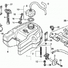 TRX350TE Топливный бак