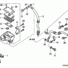 TRX350TE Главный тормозной цилиндр -передний